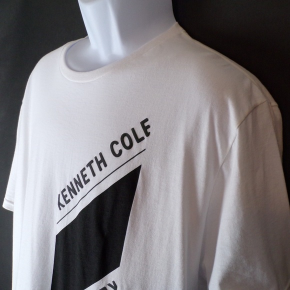 T-shirt Kenneth Cole Homme - Taille XL - Imprimé Léopard (animal Print) - Col Chemise - Occasion Très Bon état